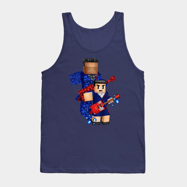 8bit boy with 12th doctor shadow Tank Top by Dezigner007